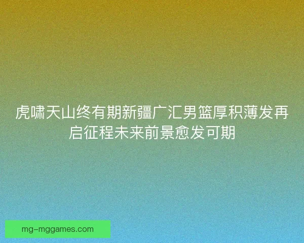 虎啸天山终有期新疆广汇男篮厚积薄发再启征程未来前景愈发可期